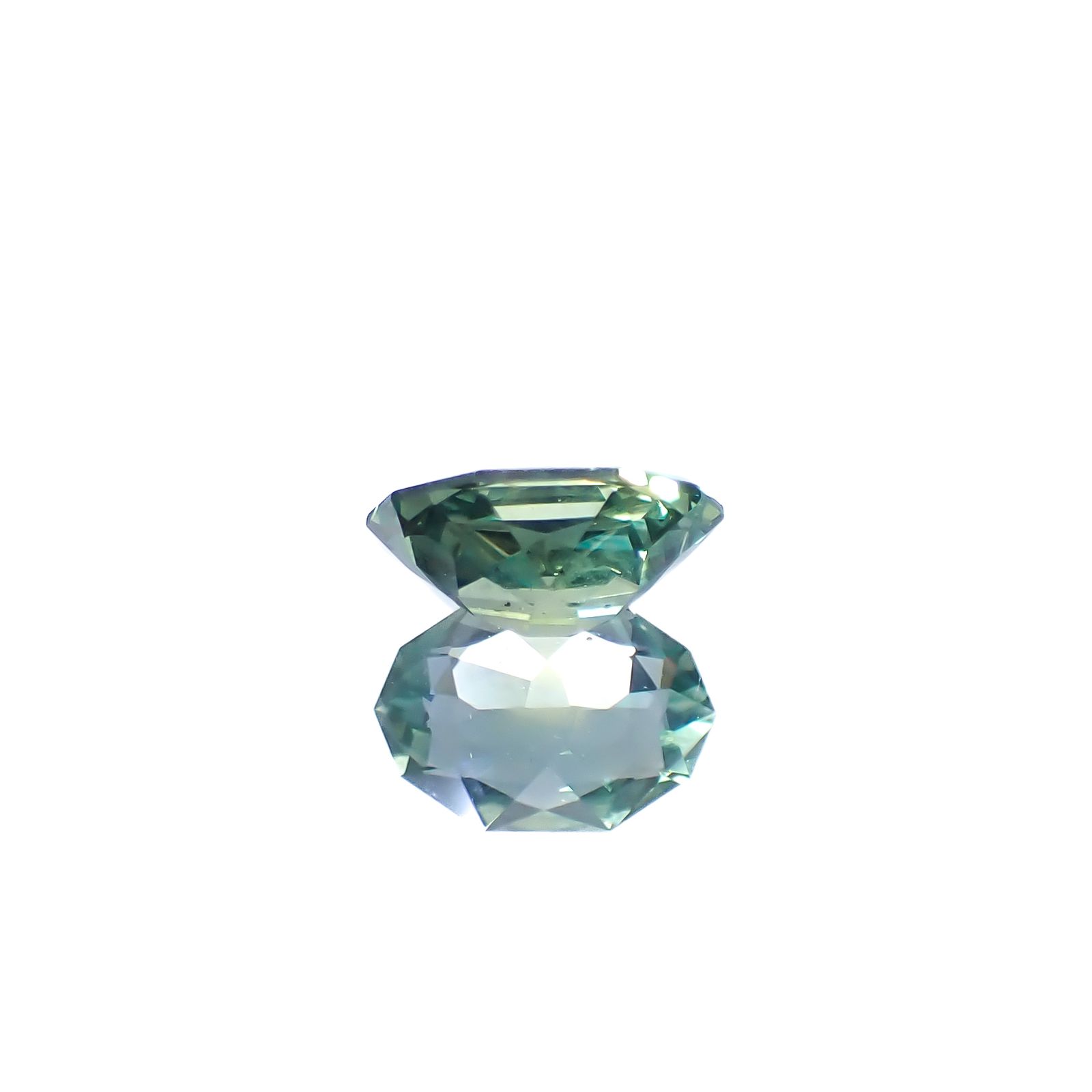 ◇カスタムカット◇バイカラーサファイア オーストラリア産 1.14ct [250229827]7.8x5.3mm前後