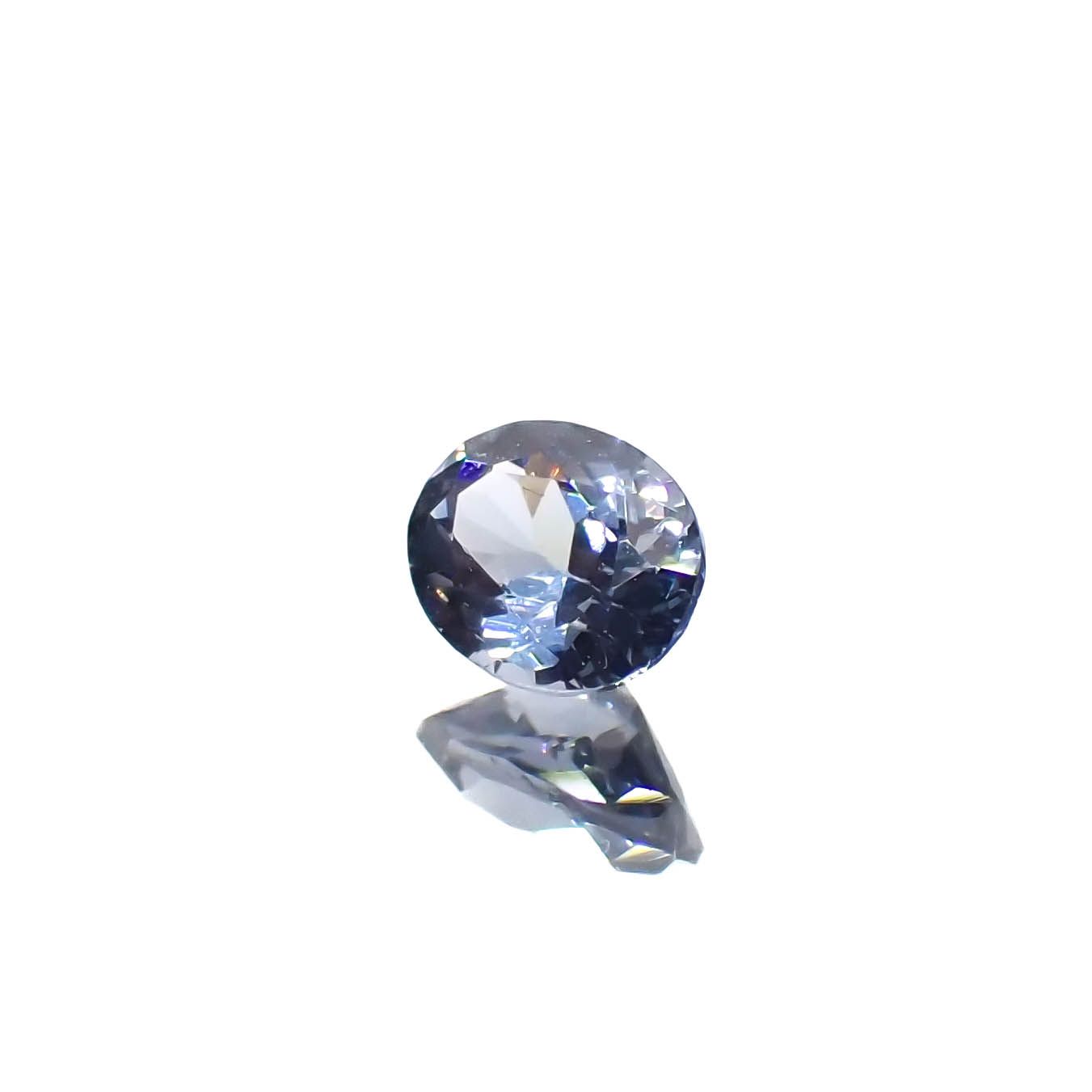 バイオレットスピネル(宝石名スピネル)ビルマ/マダガスカル産 0.35ct 識別済[230220665]4.8x3.7mm前後