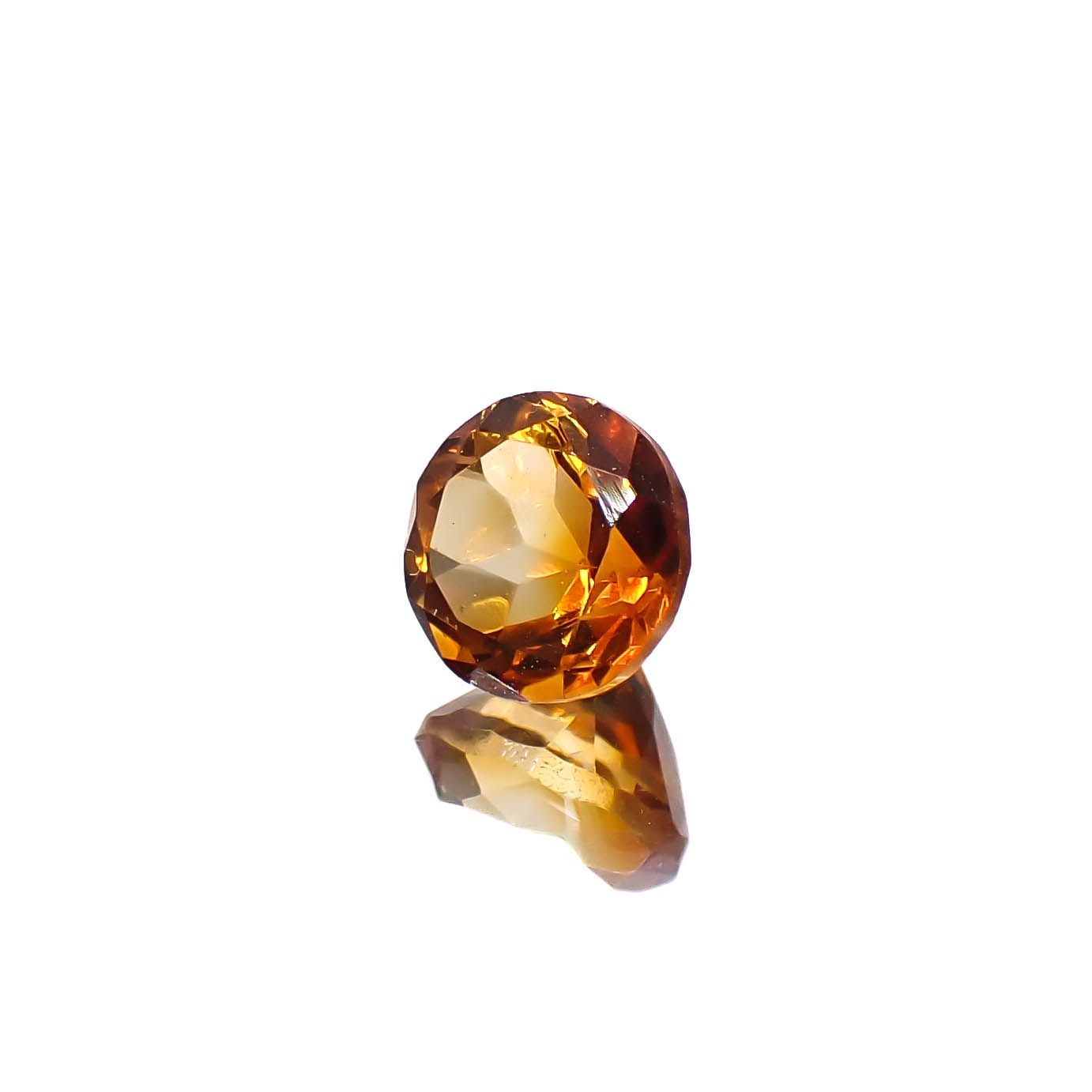 マデイラシトリン ブラジル・ミナスジェライス州産 0.93ct [250630576]6.1x6.1mm前後