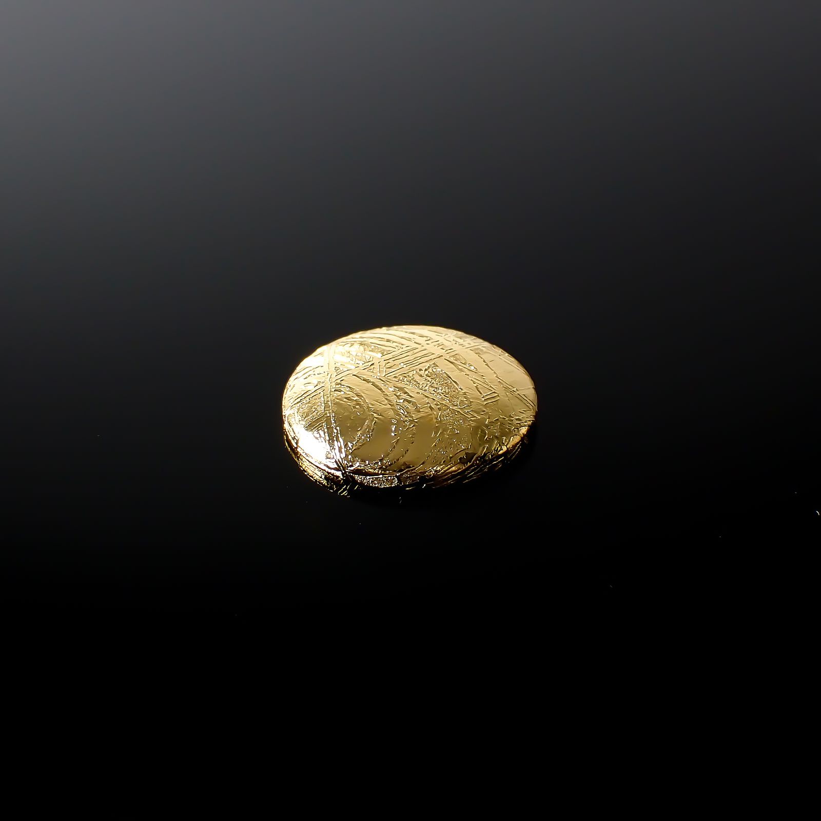 ムオニナルスタ隕石 発見地:スウェーデン 14.52ct[240125810]14.9x14.9mm前後