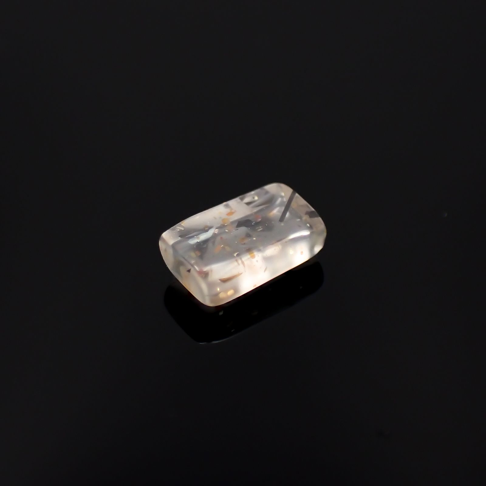 レインボーラティスサンストーン オーストラリア産 0.37ct[230321091]5.8x3.2mm前後