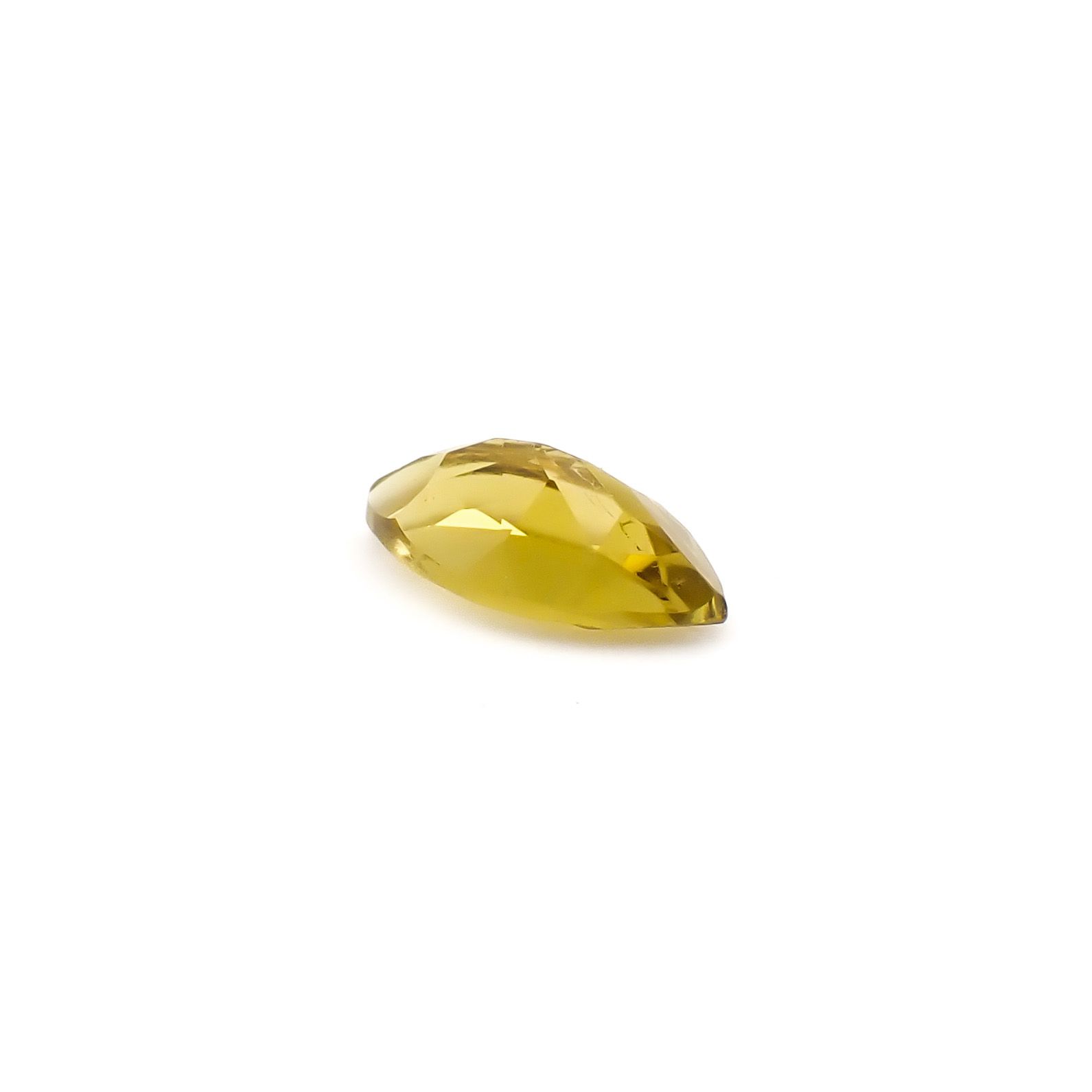 イエロートルマリン(宝石名トルマリン)ナイジェリア産 識別済 0.59ct / 8x4.2mm前後 [260933191]
