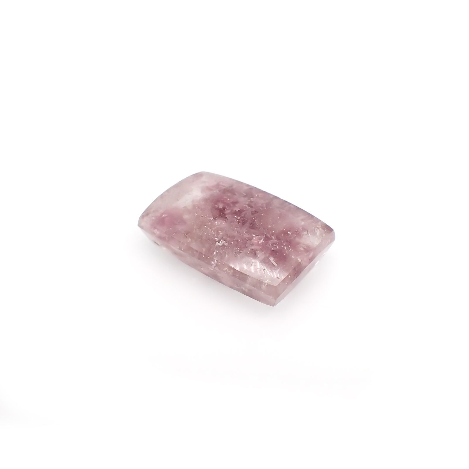 レピドライトインクォーツ ブラジル・ミナスジェライス州産 33.94ct[220917759]25.6x17.1mm前後