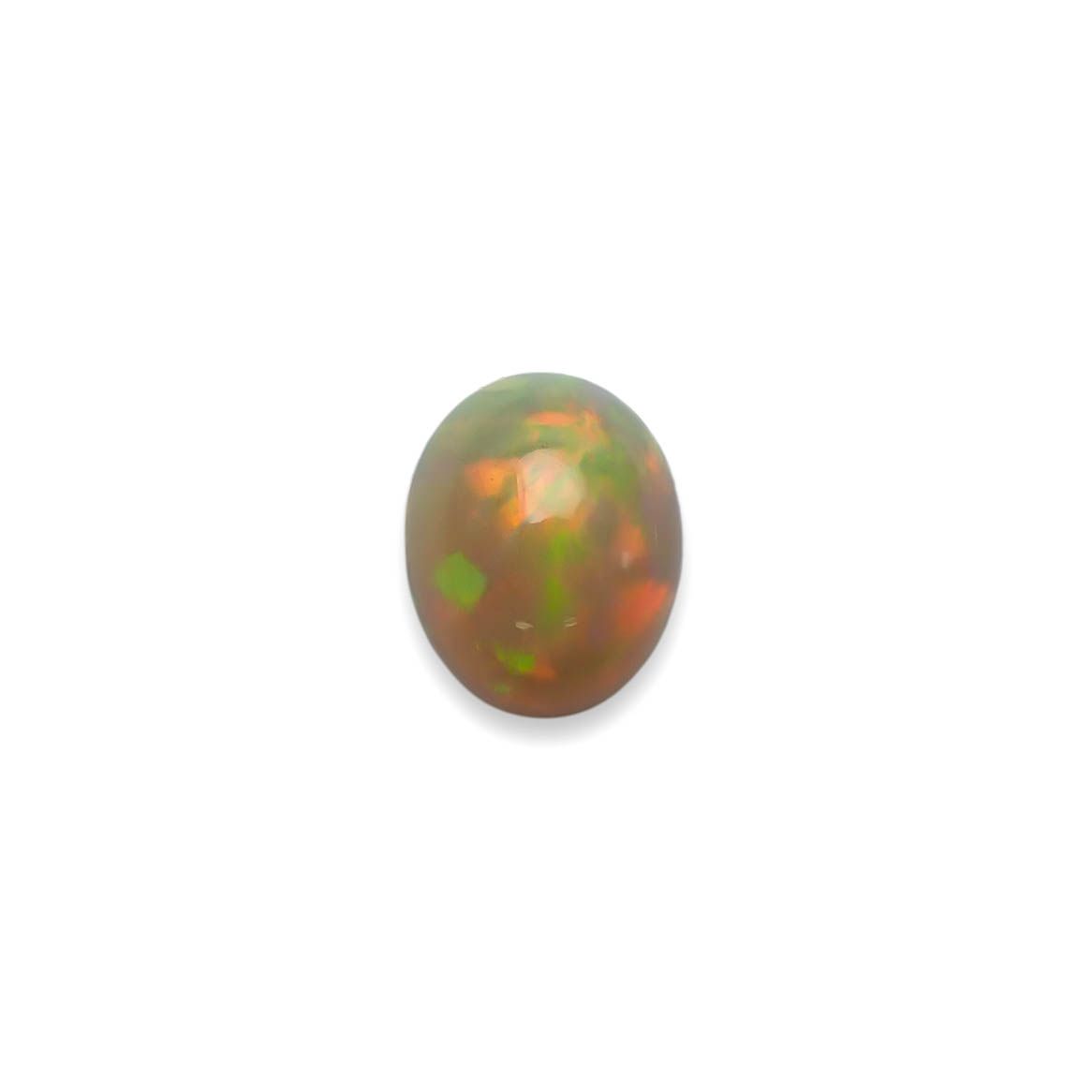 ブラックオパール(宝石名オパール/加熱処理)エチオピア産 3.42ct 識別済[240226258]12.4x10mm前後