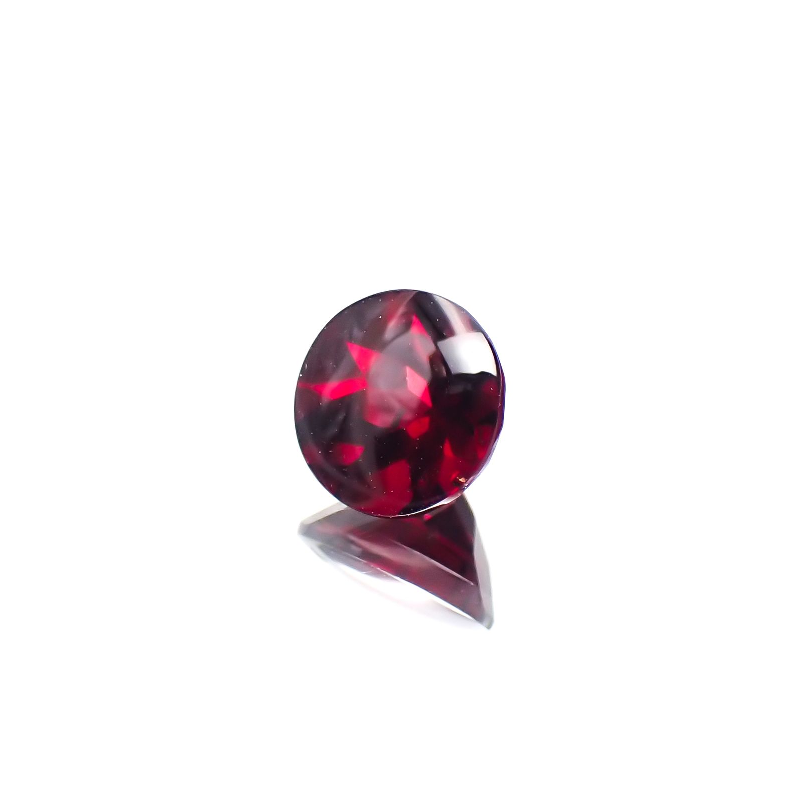 ◇バフカット◇クロムパイロープガーネット アメリカ・アリゾナ州産 0.72ct[231224539]5.5x5.5mm前後