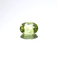 グリーンエンスタタイト(宝石名グリーン・エンスタタイト)カメルーン産 0.67ct 識別済[240125627]6.8x4.8mm前後