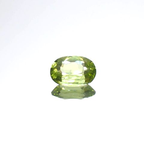 グリーンエンスタタイト(宝石名グリーン・エンスタタイト)カメルーン産 0.67ct 識別済[240125627]6.8x4.8mm前後