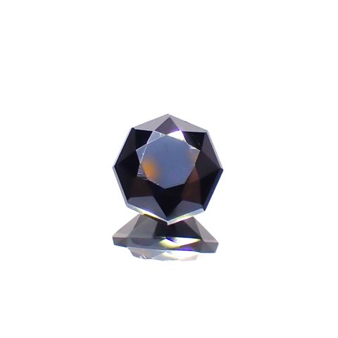 ◇オクタゴンカット◇ルチル単結晶 ブラジル産 1.52ct[230722742]6.5x6.4mm前後