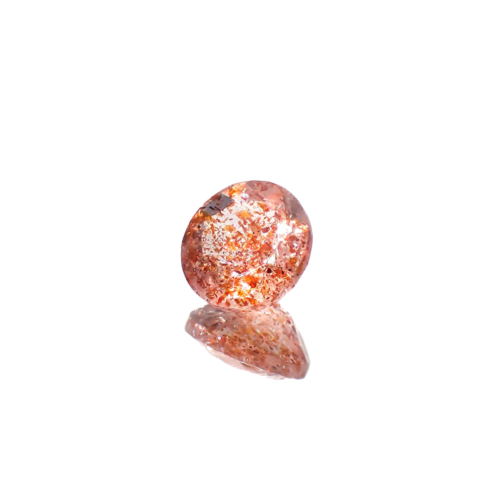 イリュージョンサンストーン タンザニア産 1.65ct[240728541]7.7x7.7mm前後