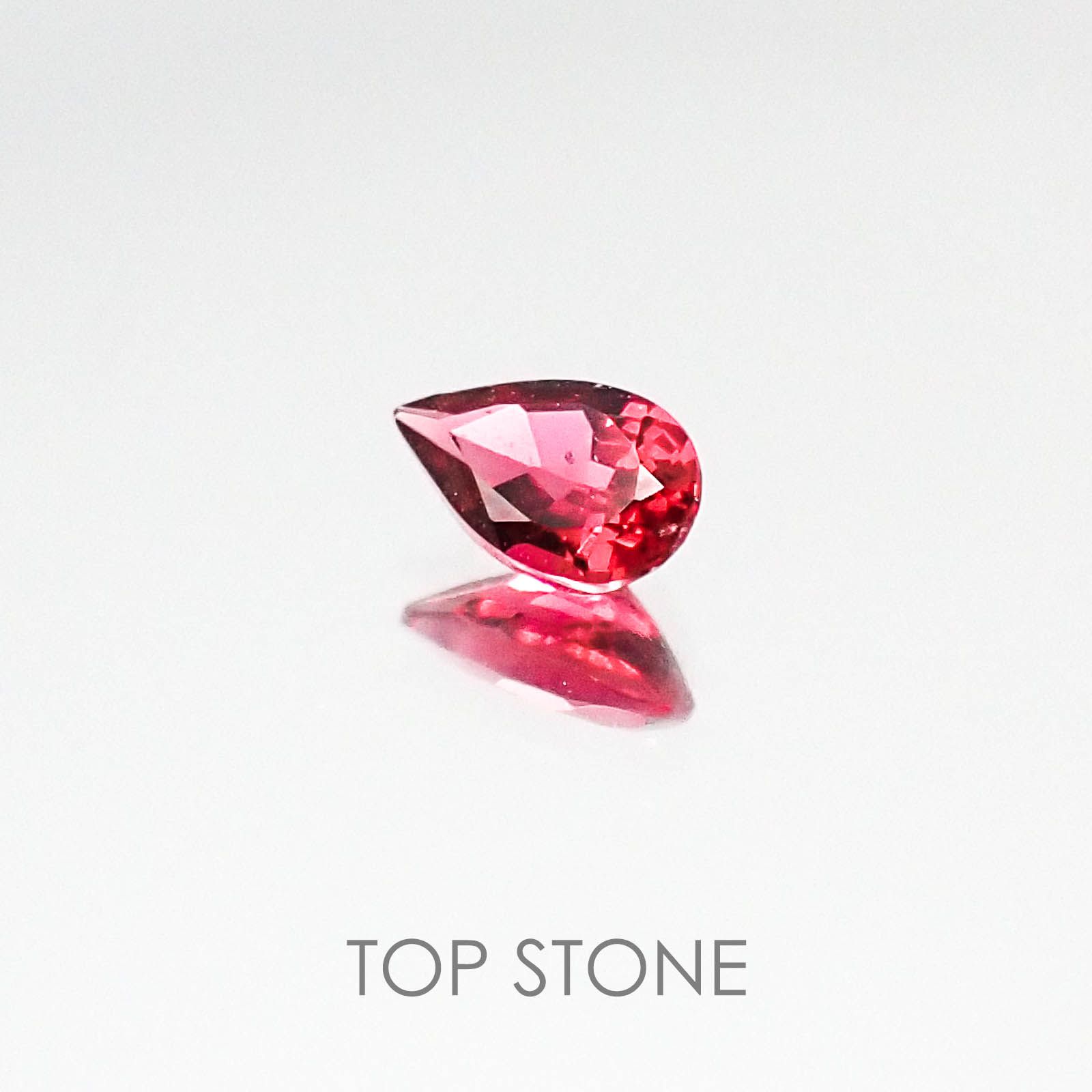 レッドスピネル タンザニア産 ルース 0.24ct[20073926]5.1×3.2mm前後