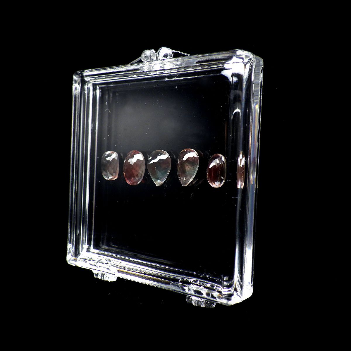 Gravity Free-ジェムピタ- 5個セット（クリア） 6.0x5.5cm（内寸：5.1x5.1cm)