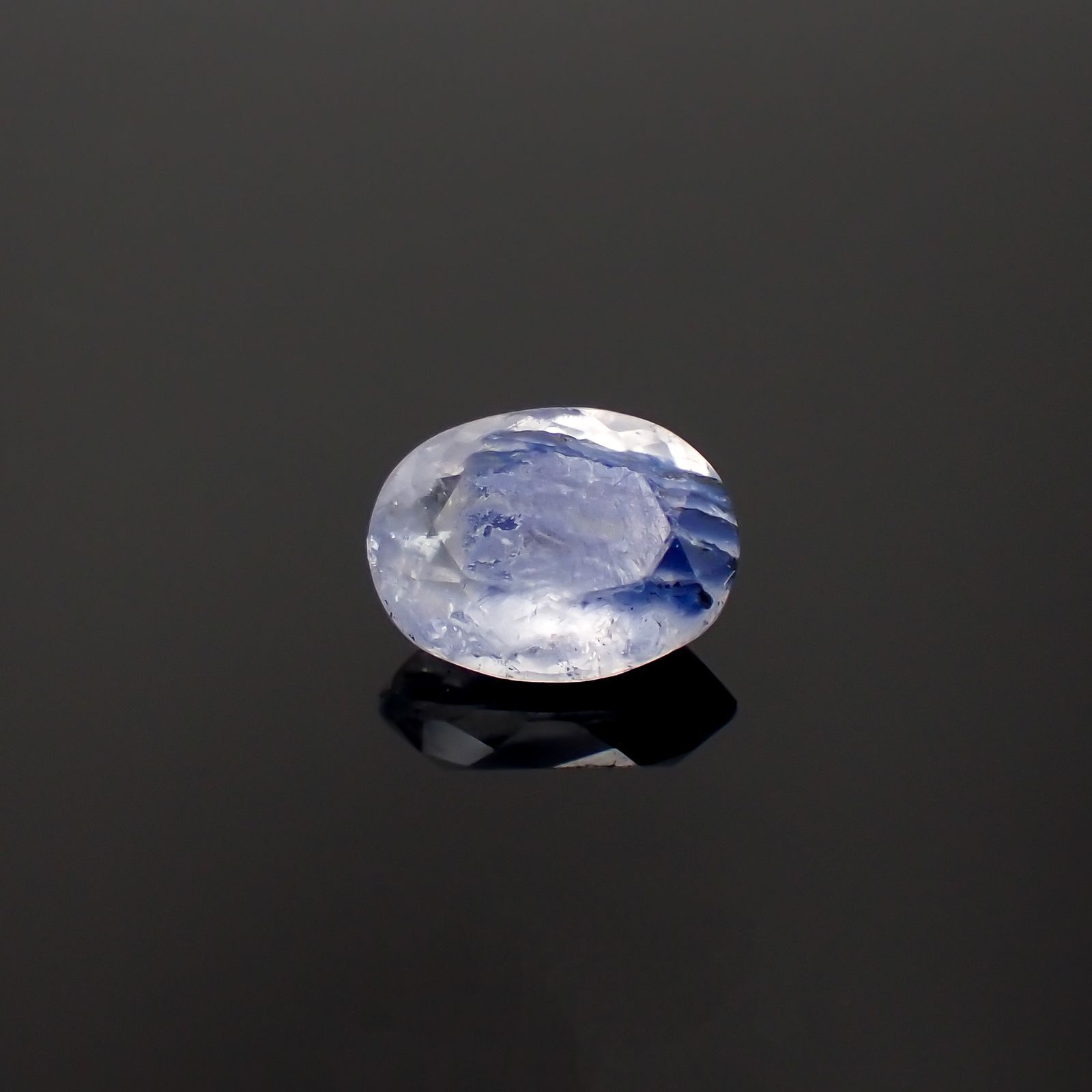 デュモルチェライトインクォーツ ブラジル産 2.25ct [230320875]9.9x7.6mm前後