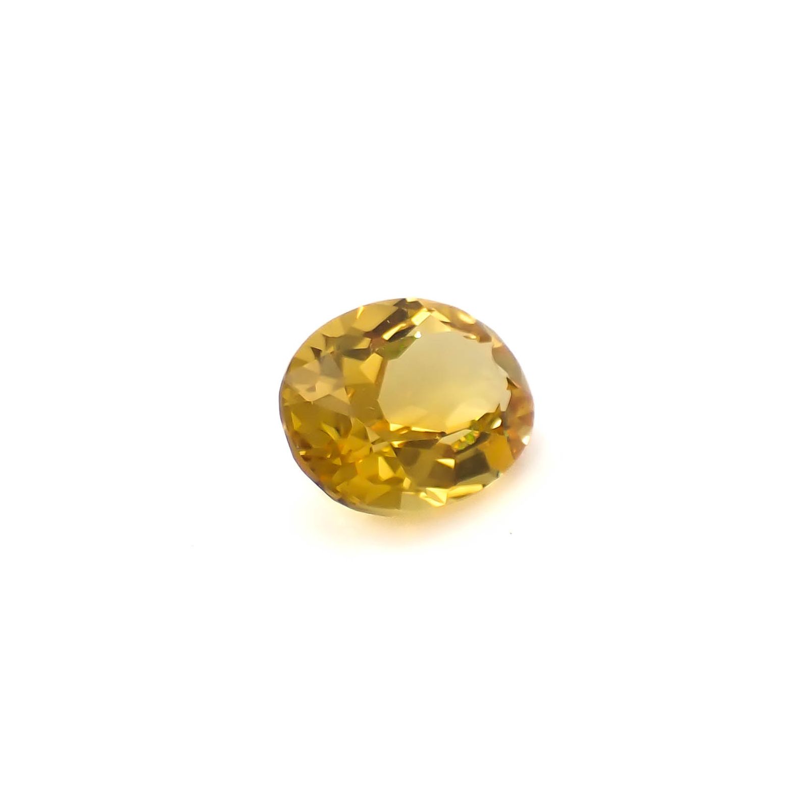 ゴールデンベリル(宝石名ゴールデン・ベリル)ブラジル産 1.09ct 識別済[250330163]8x6.1mm前後