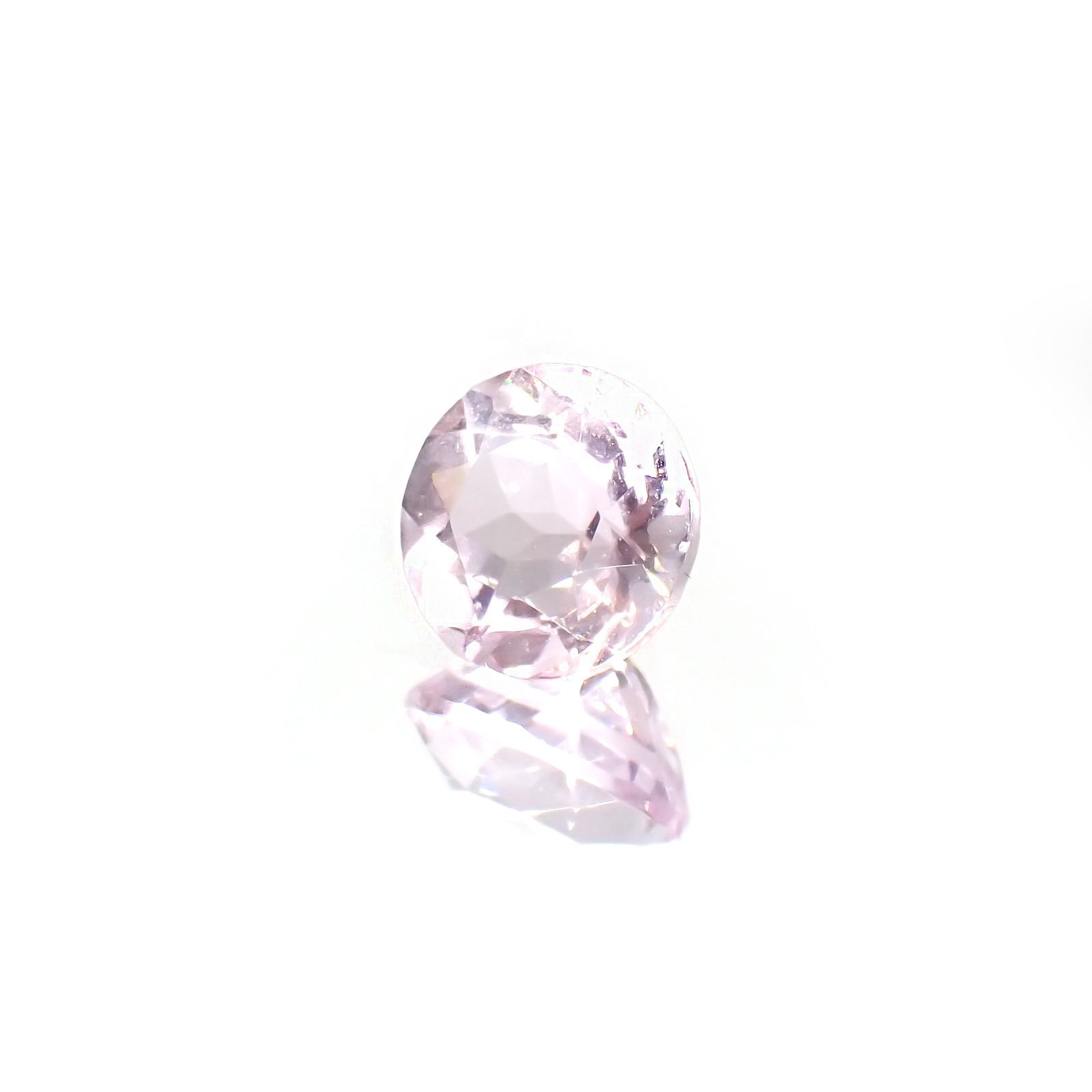 ピンクフローライト(宝石名フルオライト)ブラジル産 識別済 3.33ct / 9.1x9mm前後 [220115132]