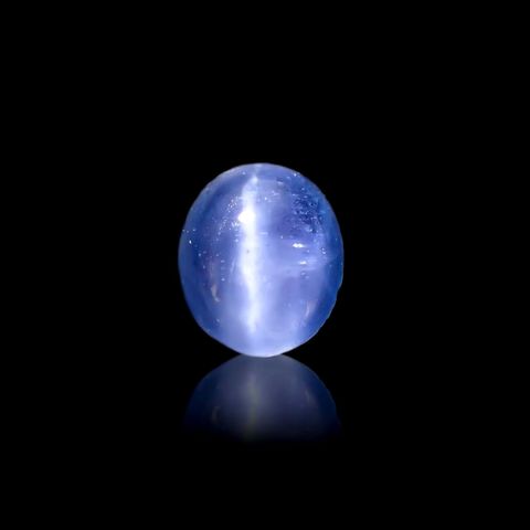 アパタイトキャッツアイ(宝石名ブルー・アパタイト・キャッツアイ)マダガスカル産 2.066ct ソ付(彩珠)[231124146]9x7.7mm前後