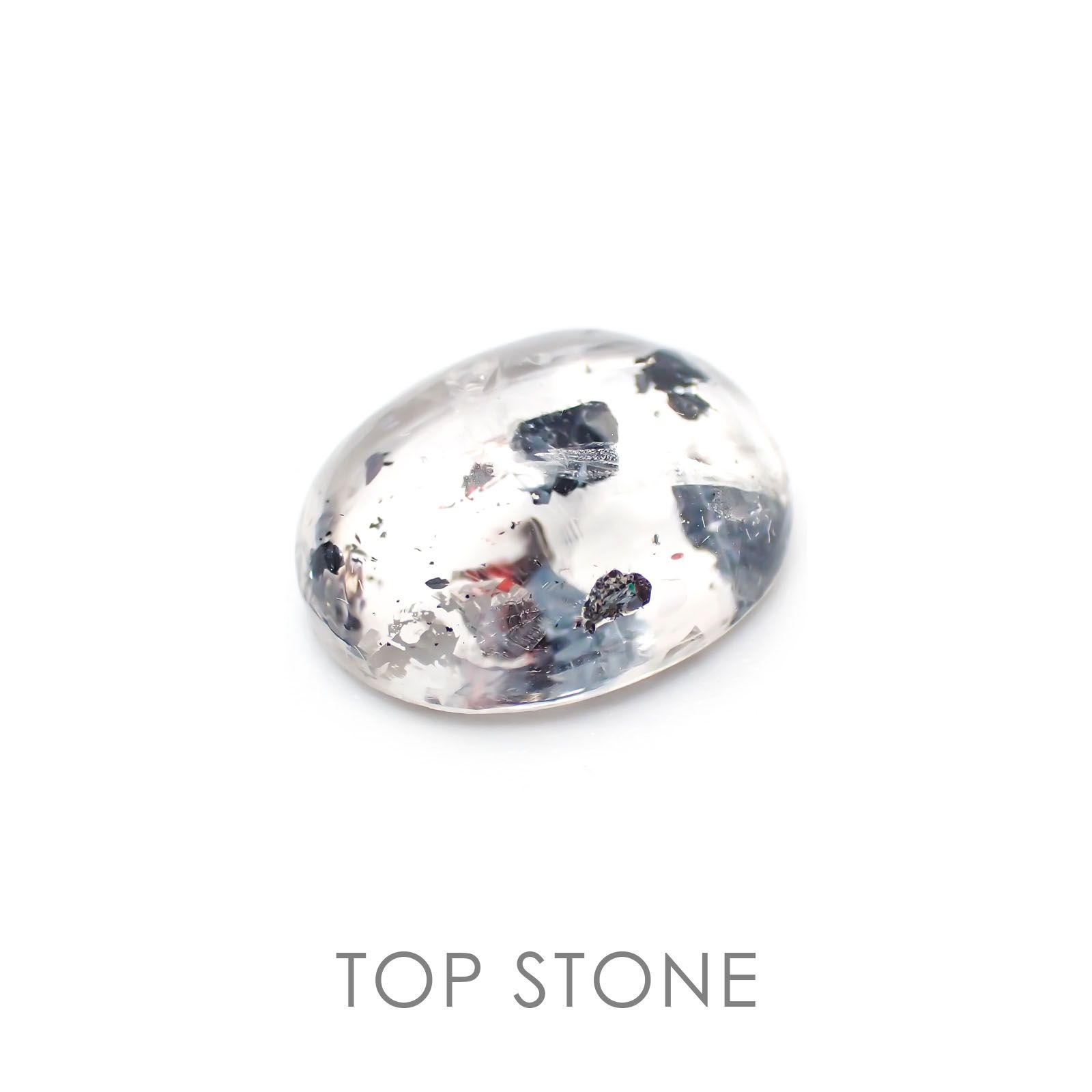 ヘマタイトインクォーツ 中国産 6.20ct[20127997]13.4×10.7mm前後