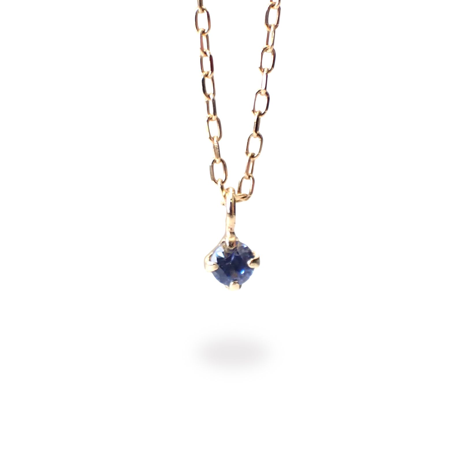 ◇K18 Petitデザイン限定品◇一粒石ジュエリー | ベニトアイト 2mm [チャーム/ペンダントトップ※チェーン別売り]