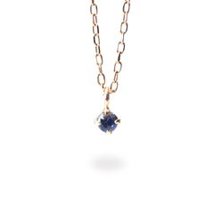 ◇K18 Petitデザイン限定品◇一粒石ジュエリー | ベニトアイト 2mm [チャーム/ペンダントトップ※チェーン別売り]