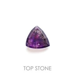 ◇カスタムカット◇アメジストエレスチャル ナイジェリア・カラバル産 1.39ct[221219692]8x8.5mm前後