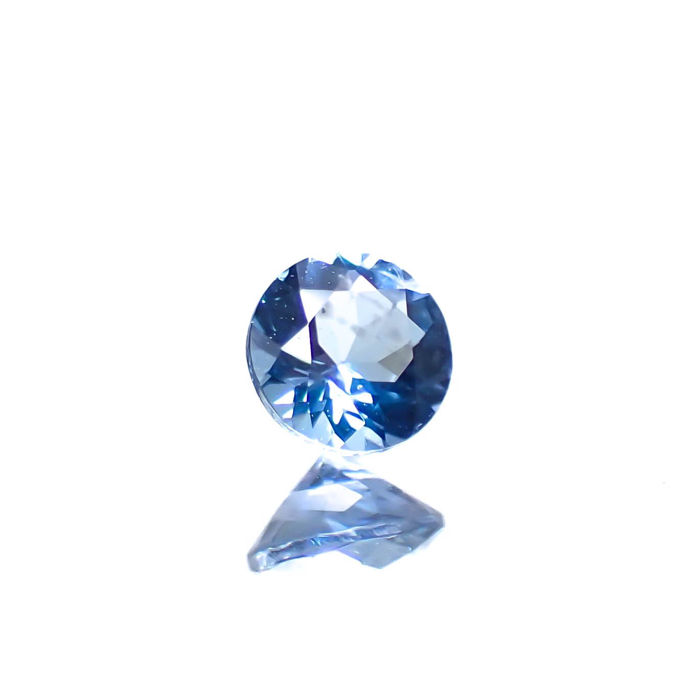 アクアマリン サンタマリアカラー ナイジェリア産 0.21ct [250329946]3.9x3.9mm前後