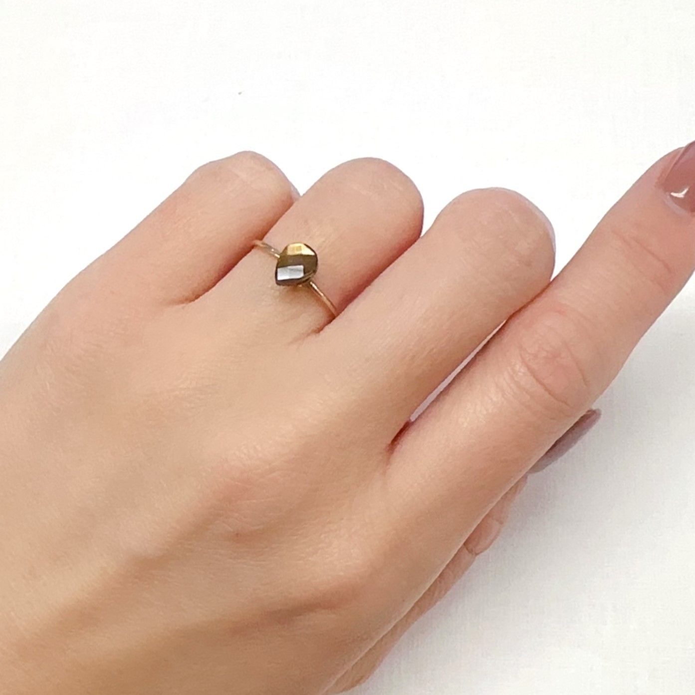 ◇チェッカーカット◇レインボーガーネット 日本・奈良県産 1.43ct[240125546]6.8x5.2mm前後