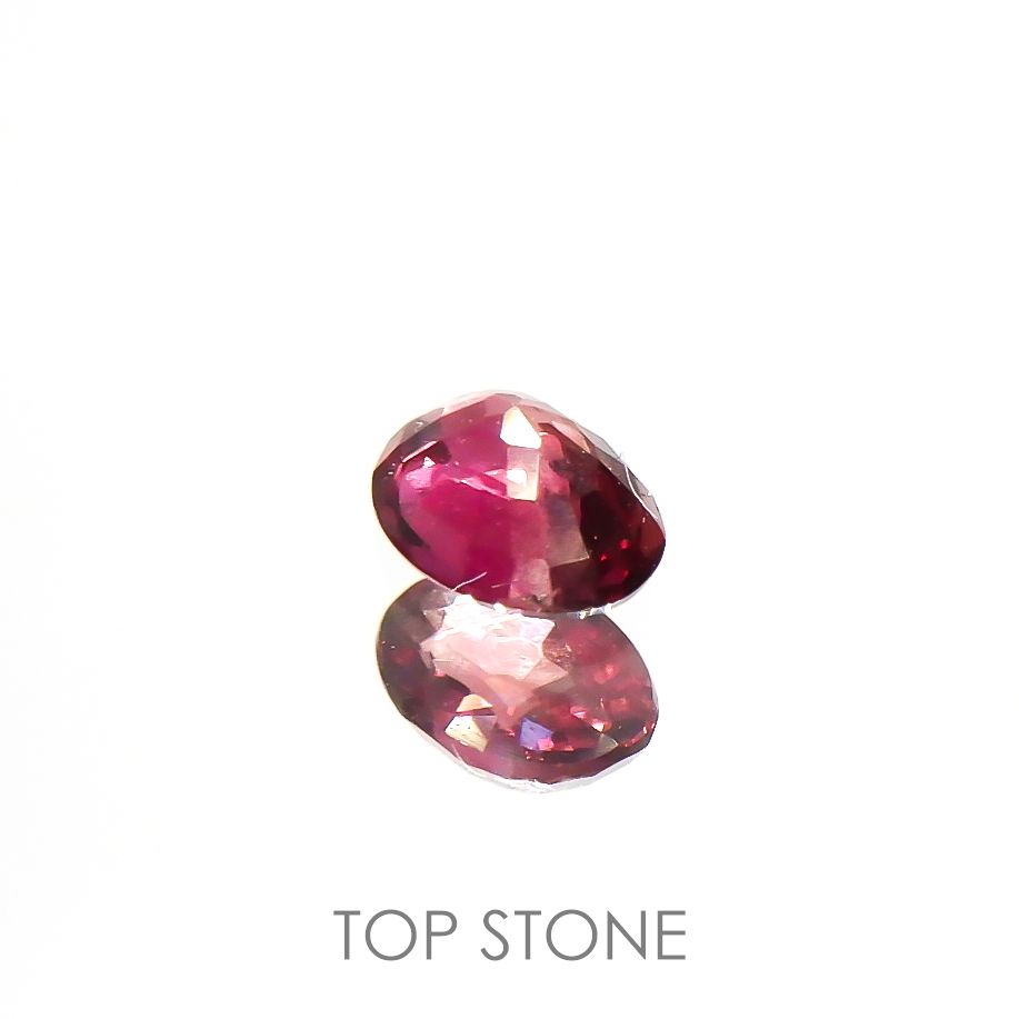 ルビー(宝石名ルビー)タンザニア産 0.19ct 識別済[220115046]3.8x2.9mm前後