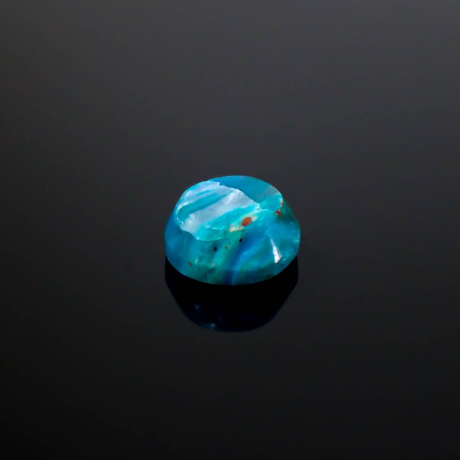 ブルーオパール ペルー産 2.64ct [250430256]9.1x8.8mm前後