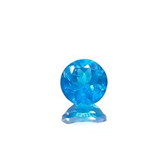 ネオンブルーアパタイト マダガスカル産 0.80ct[240628092]5.9x5.9mm前後
