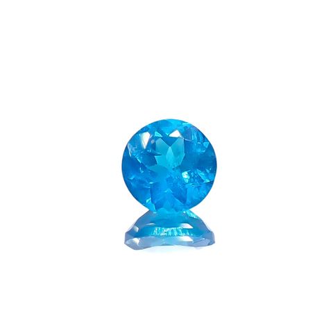 ネオンブルーアパタイト マダガスカル産 0.80ct[240628092]5.9x5.9mm前後