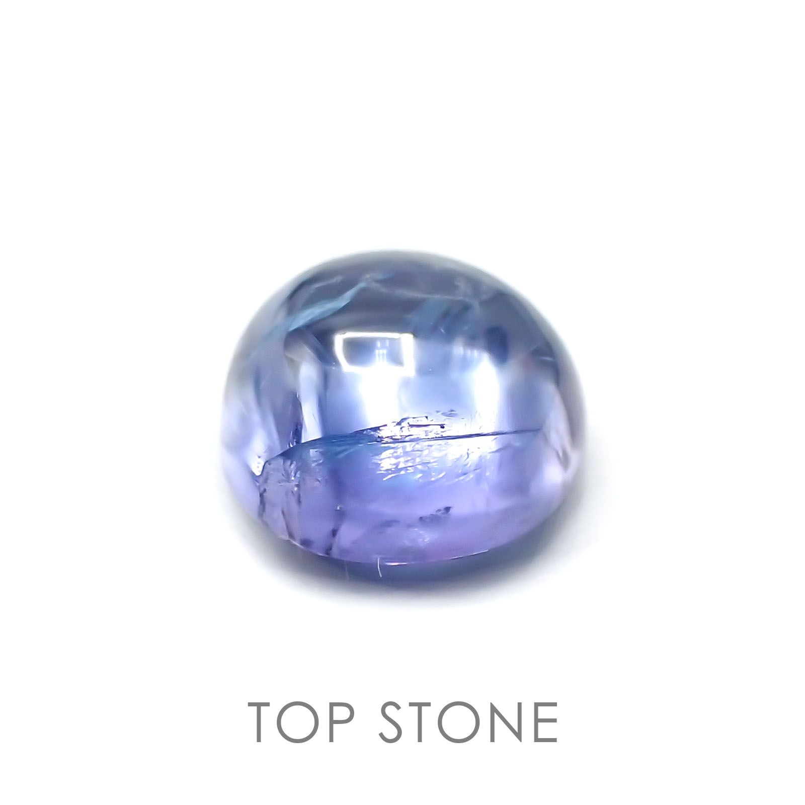 バイカラータンザナイト(ゾイサイト) 非加熱 タンザニア産 ルース 2.07ct[21018529]7.2×7.1mm前後