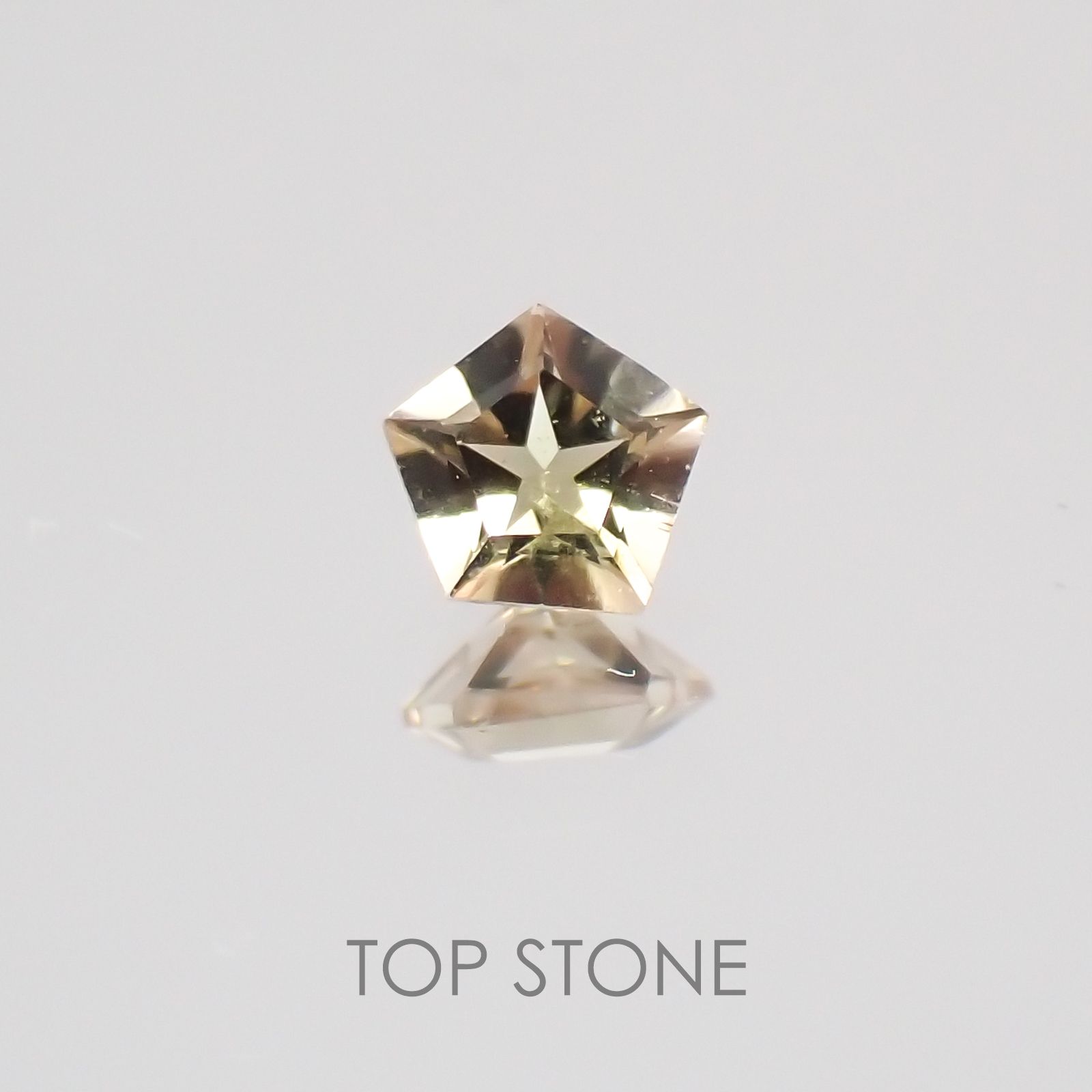◇ペンタゴンカット◇バイカラートルマリンSA ブラジル・アフリカ産 ルース 0.11ct[21019138]3.1×3.1mm前後