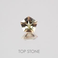 ◇ペンタゴンカット◇バイカラートルマリンSA ブラジル・アフリカ産 ルース 0.11ct[21019138]3.1×3.1mm前後