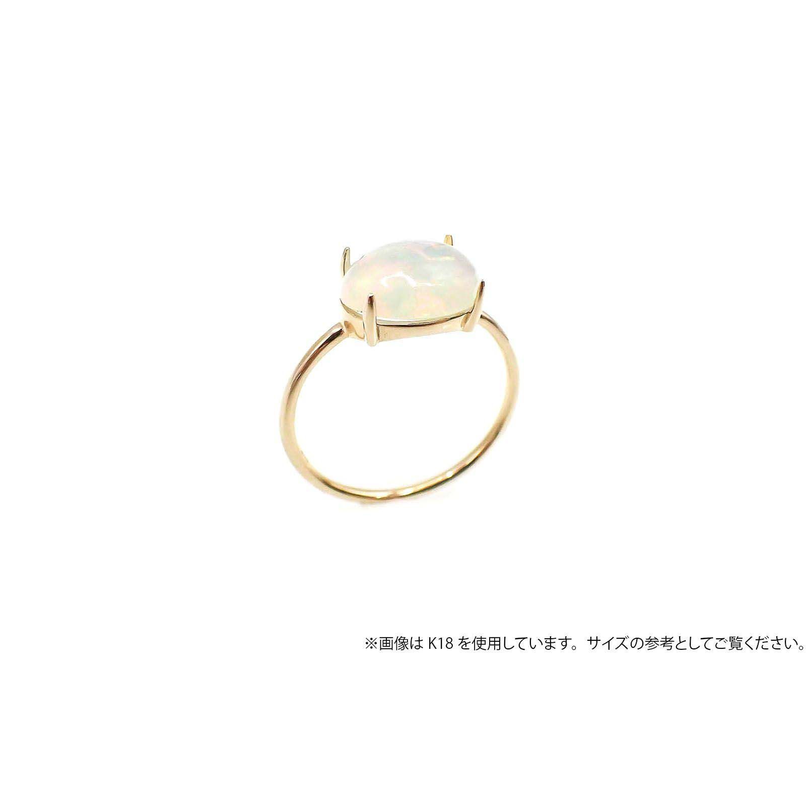 Pt900リング用空枠 オーバルカボション爪留め つやあり 8×10mm用 [210913404]