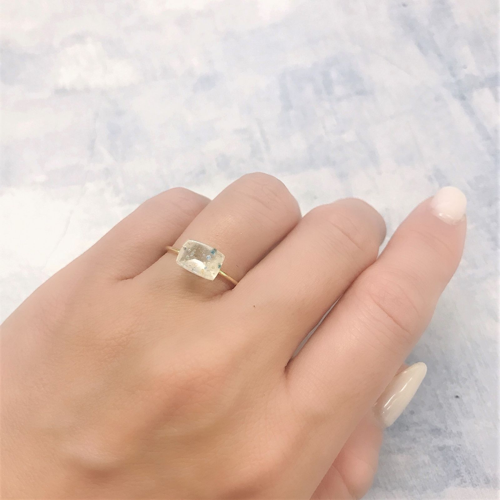 パライバクォーツ ブラジル産 1.38ct[220616623]8.5x6.2mm前後