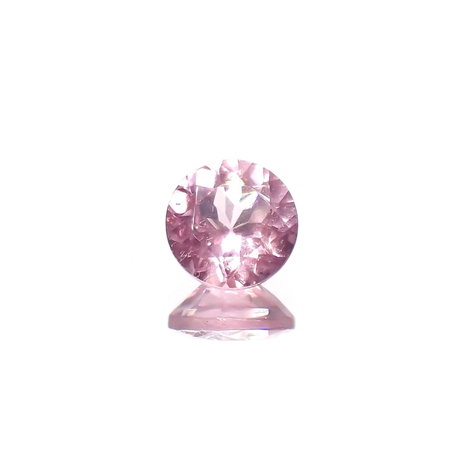 シルキーピンクスピネル タンザニア産 0.47ct / 4.9x4.9mm前後 [260524950]