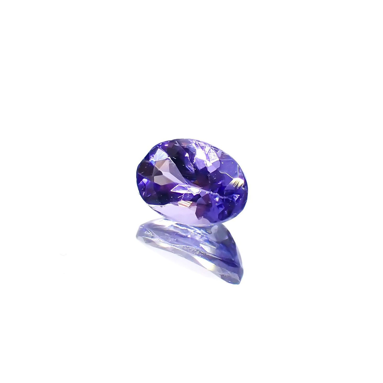 タンザナイト(宝石名タンザナイト)タンザニア産 0.41ct 識別済[230120208]5.8x3.9mm前後