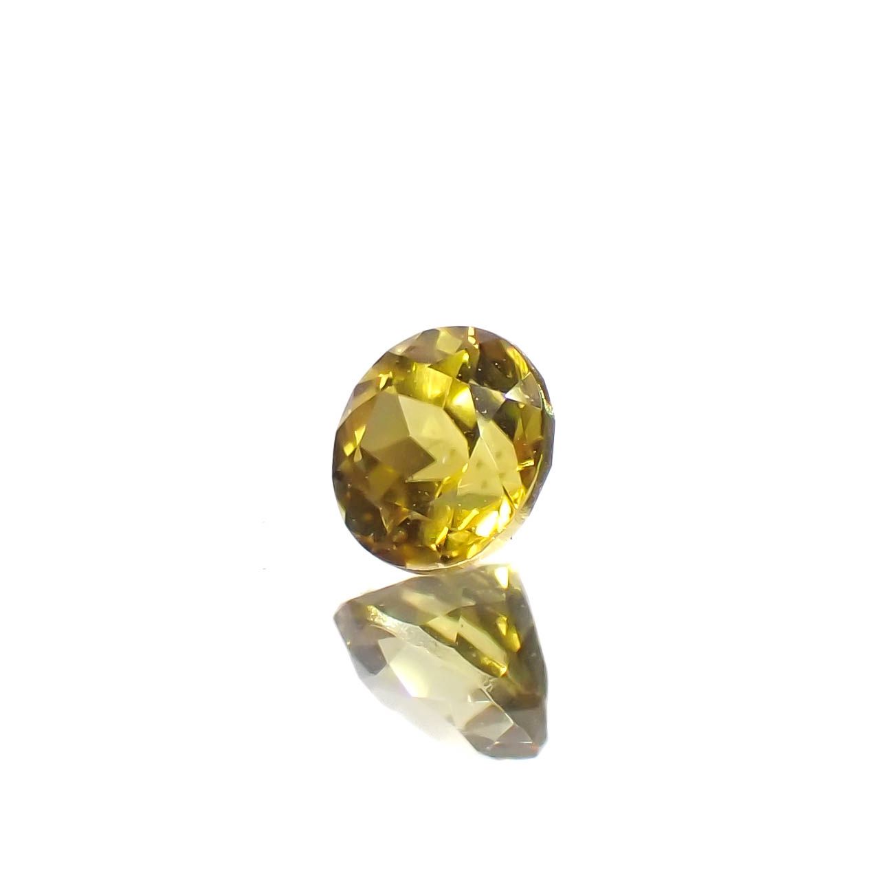 カナリートルマリン ザンビア・カナリー鉱山産 0.28ct[240527554]3.9x3.9mm前後