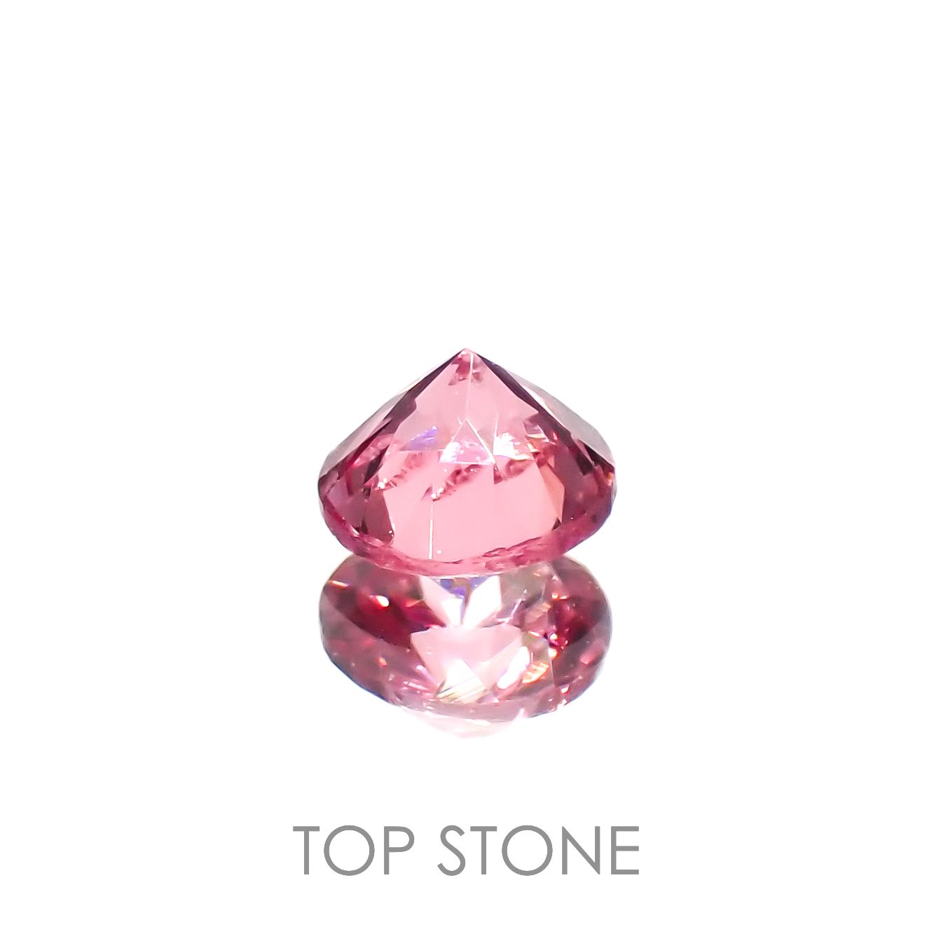 ホットピンクスピネル(宝石名ピンク・スピネル)タンザニア産 0.32ct 識別済[230120031]4.1x4.1mm前後