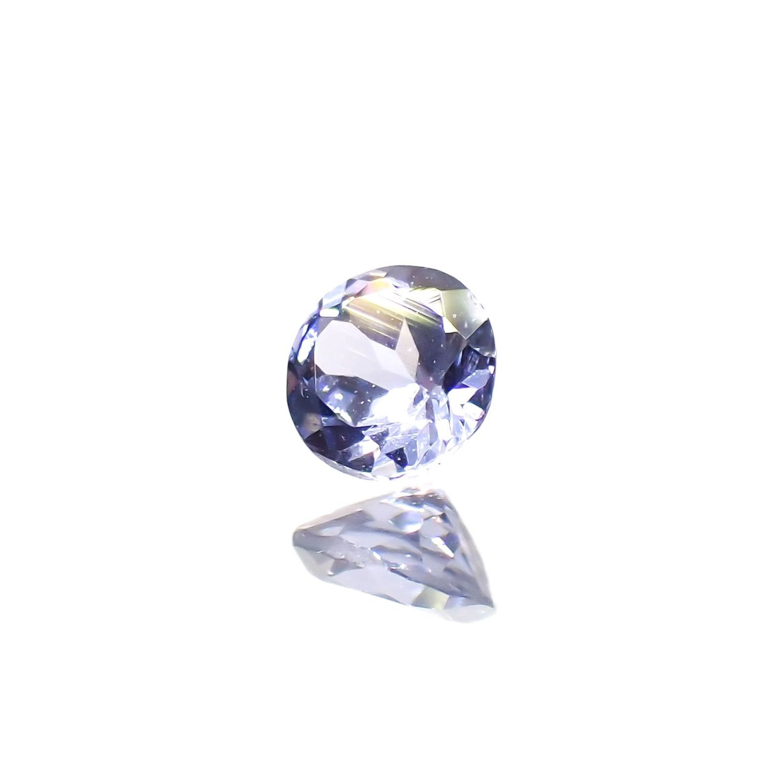 コバルトブルースピネル(宝石名ブルー・スピネル)タンザニア産 ソ付(日独) 0.086ct / 2.71x2.82mm前後 [260722546]