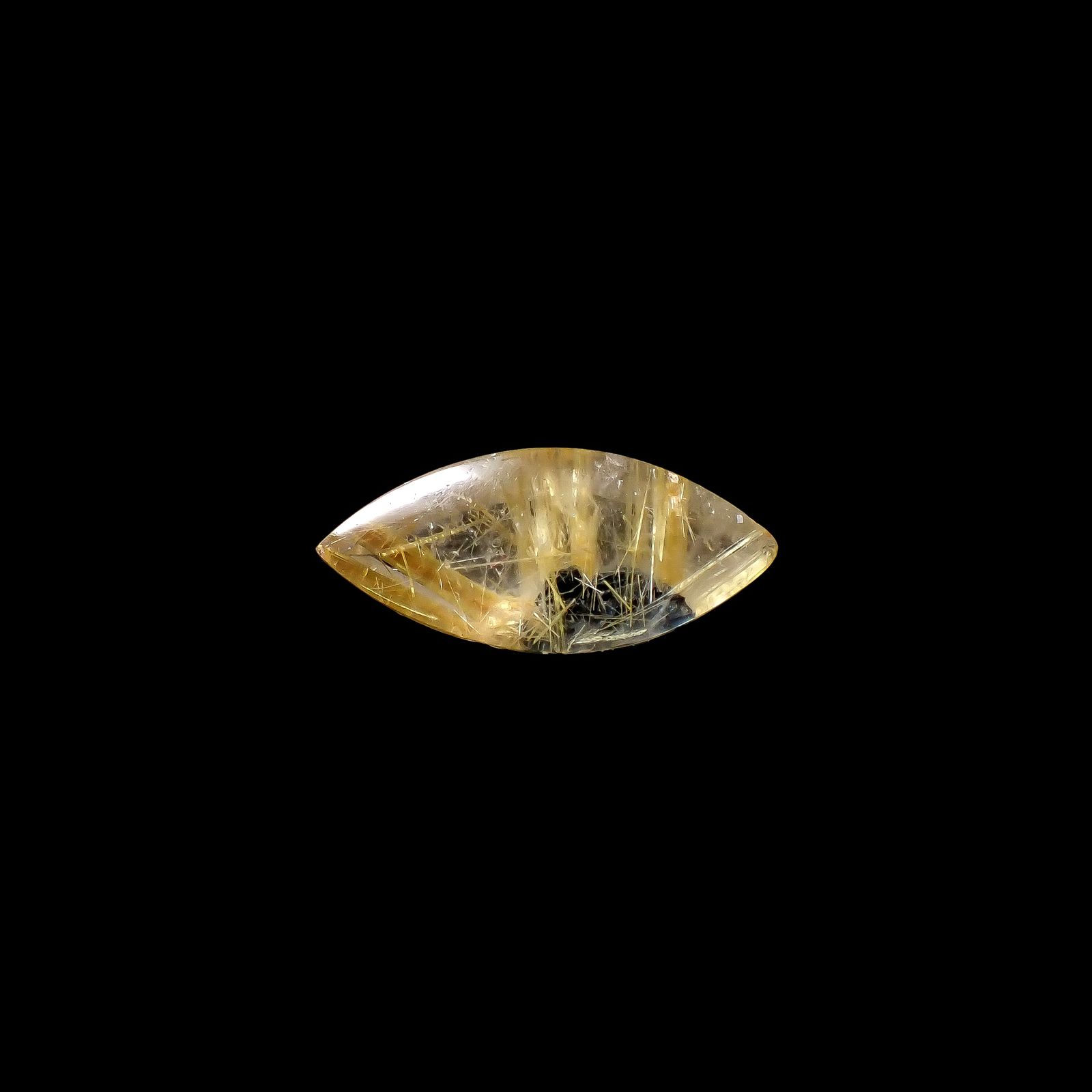 太陽ルチルクォーツ ブラジル産 5.42ct[240427305]20x8.9mm前後