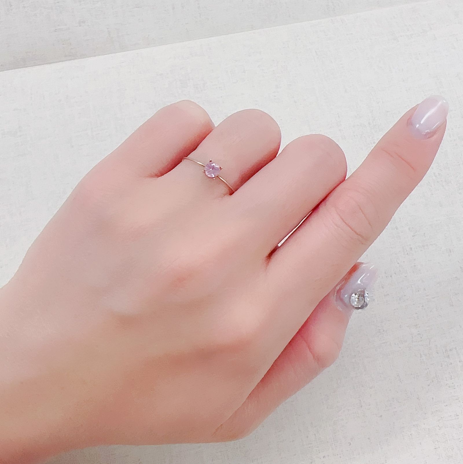 シルキーピンクスピネル タンザニア産 0.33ct[230421562]3.9x3.9mm前後