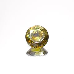 イエローグリーンスファレライト ブルガリア産 1.82ct[230421874]7.4x7.2mm前後