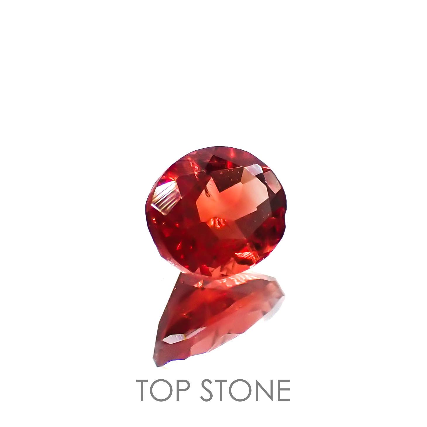 レッドラブラドライト(宝石名ラブラドライト)エチオピア産 0.34ct 識別済[221219571]5x4mm前後