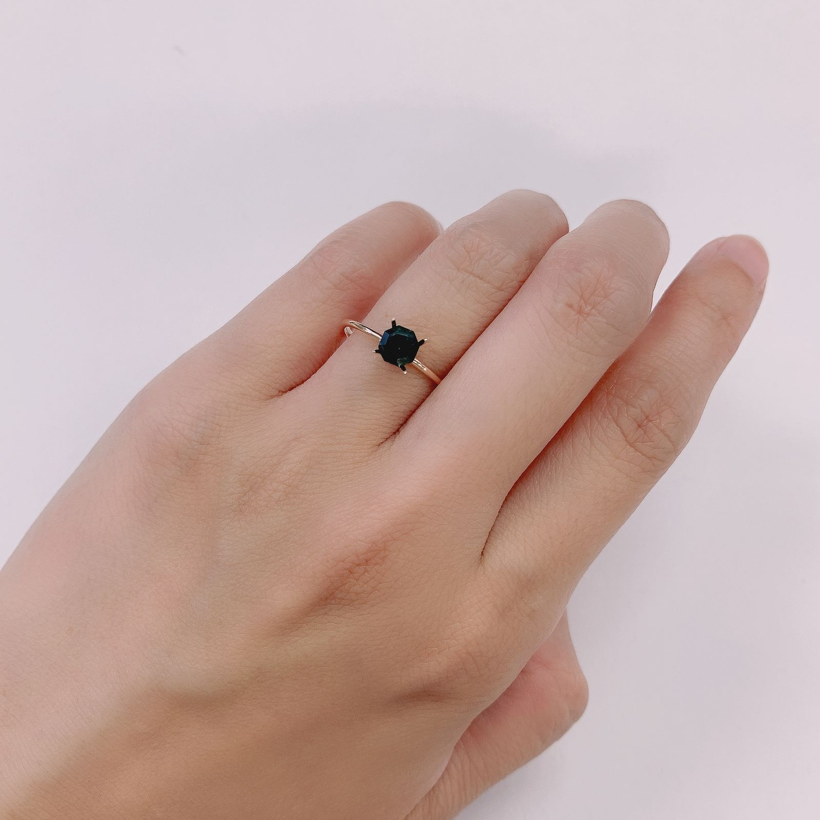 ◇オクタゴンカット◇グランディディエライト(宝石名グランディディエライト) マダガスカル産 0.60ct 識別済[210813066]5×5mm前後