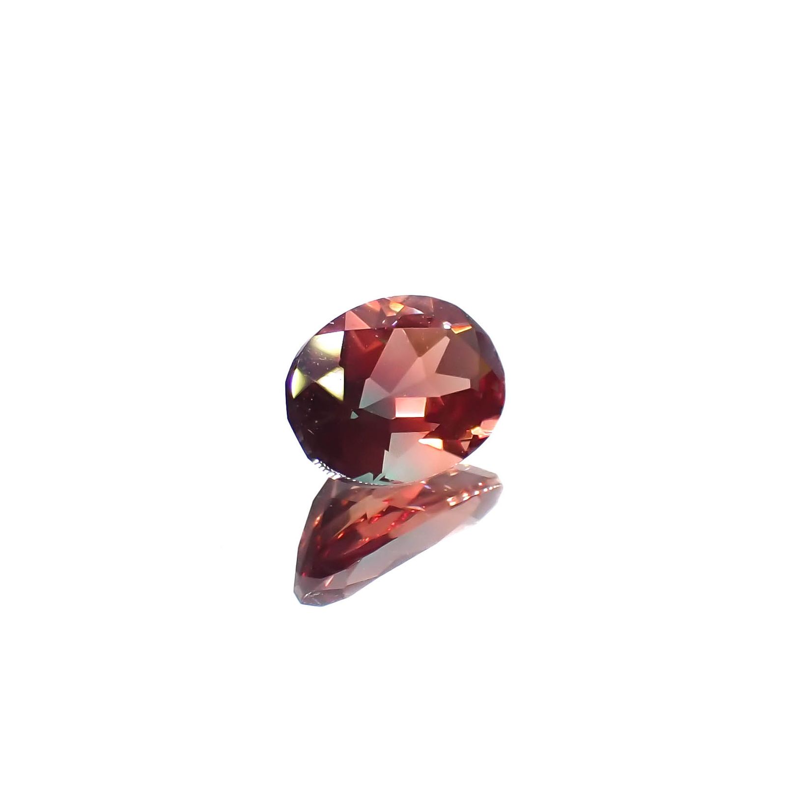 バイカラーアンデシン モンゴル産 0.74ct[230421493]7x5.1mm前後