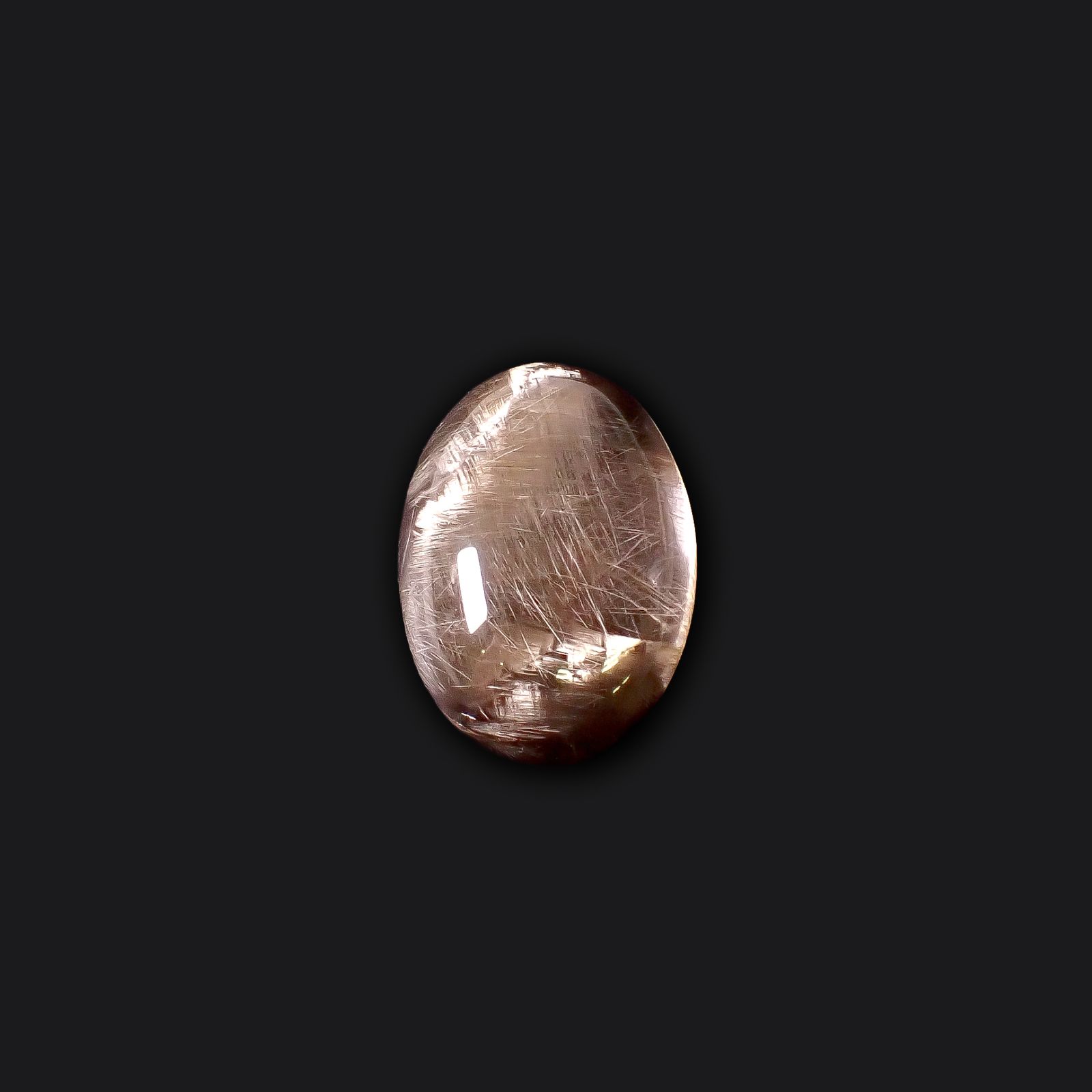 プラチナクォーツ ブラジル産 38.08ct / 25.8x18.5mm前後 [260131609]