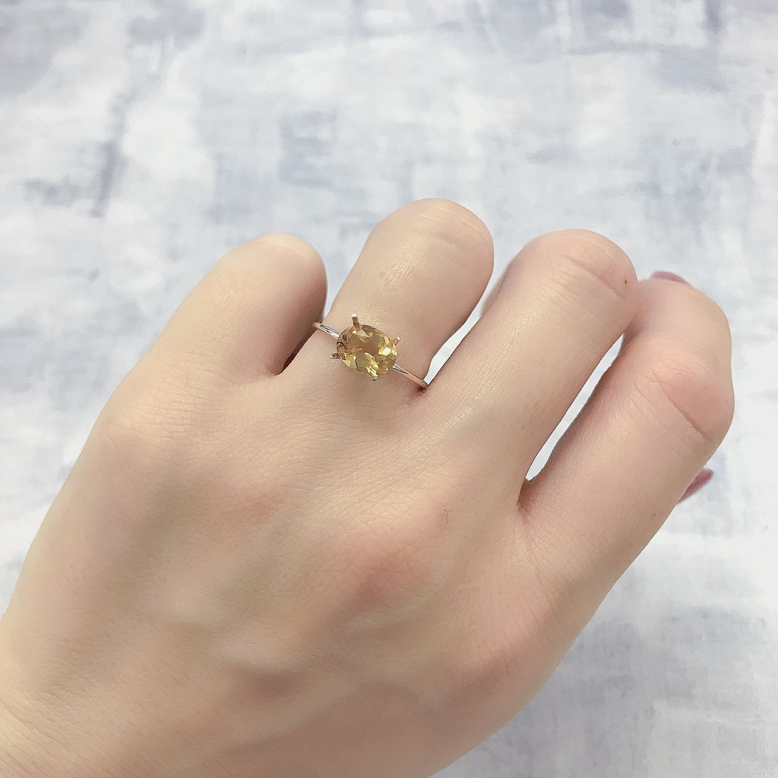 ゴールデンベリル(宝石名ゴールデン・ベリル)ブラジル産 1.15ct 識別済[220114228]8.1x6.2mm前後