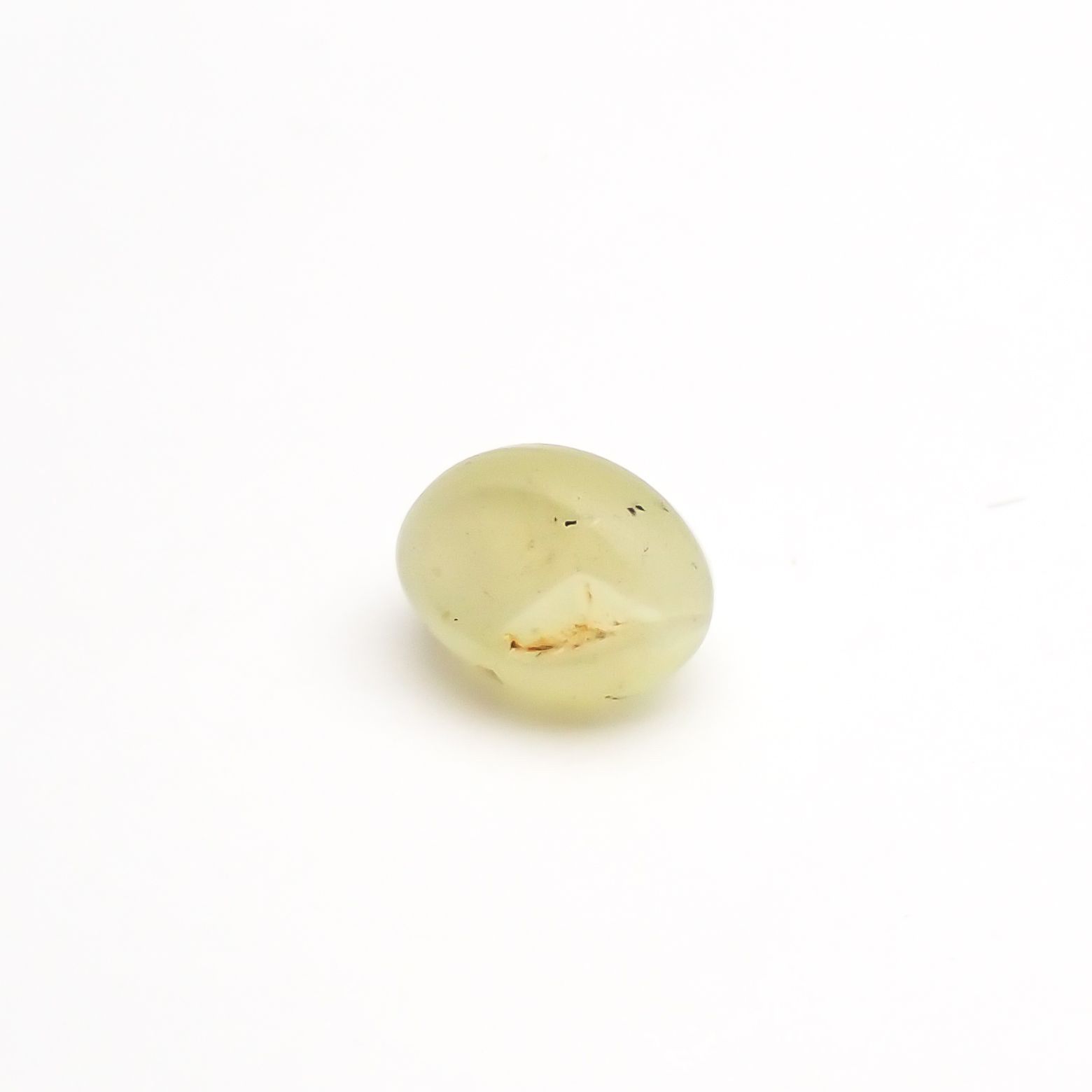 クリソベリルキャッツアイ(宝石名クリソベリル・キャッツアイ) スリランカ産 1.122ct ソ付(彩珠)[210711492]6.3×4.5mm前後