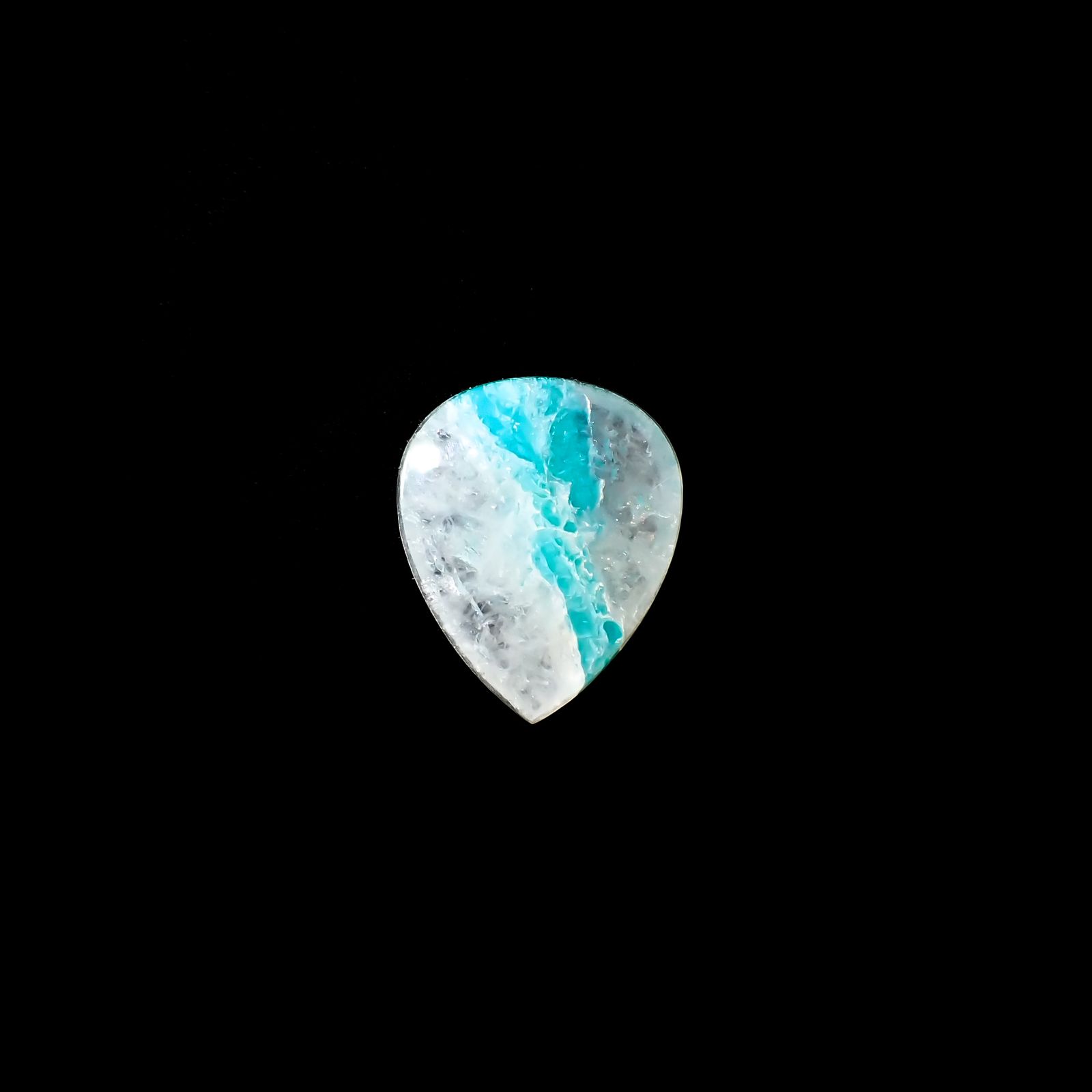 マトリックスアマゾナイト(アマゾナイトインクォーツ/フェルドスパー) ブラジル産 3.53ct[240226333]14x11.5mm前後