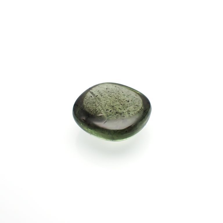 スターペリドット(宝石名スター・ペリドット)ミャンマー産 4.245ct ソ付(彩珠)[221119064]9.9x9.6mm前後